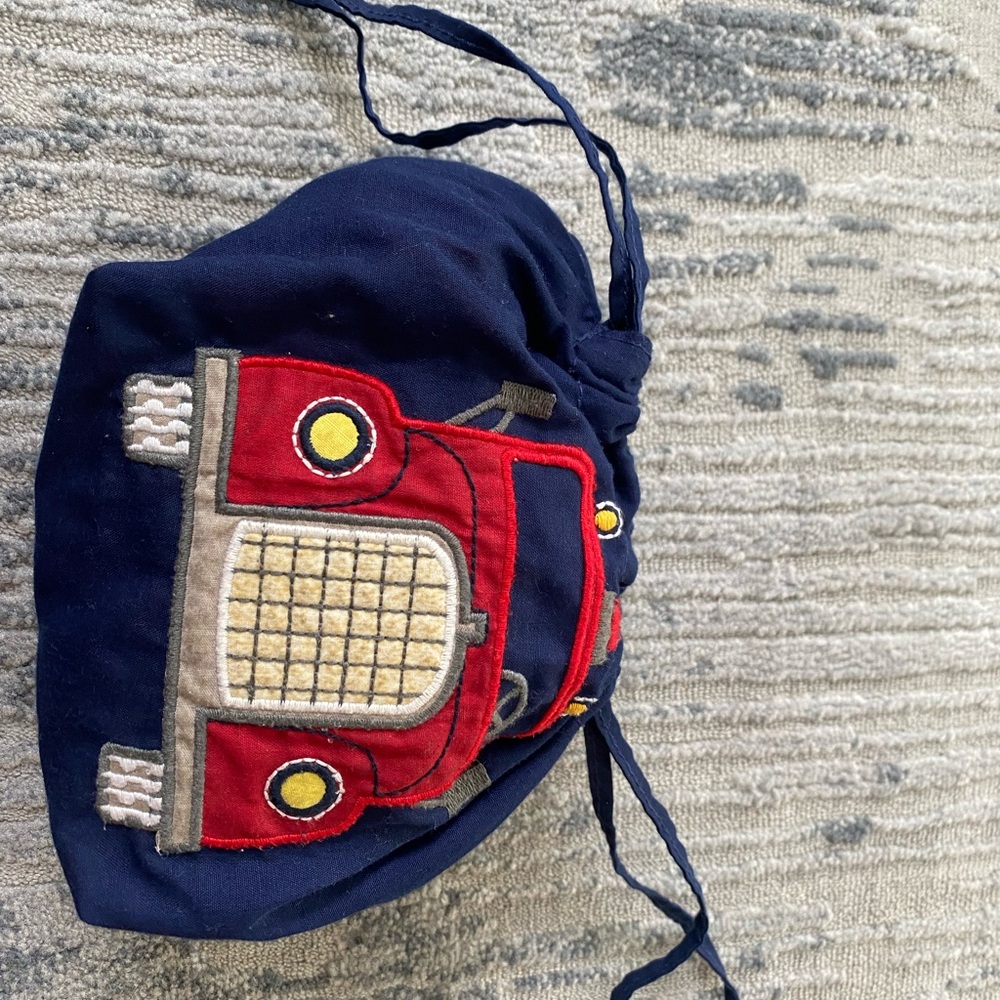 Pottery barn Kids Car Design Drawstring Bag